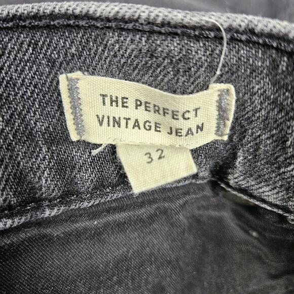 Madewell Perfect Vintage Jean Women’s 32 High Rise Tapered Washed Black Denim - Picture 9 of 15